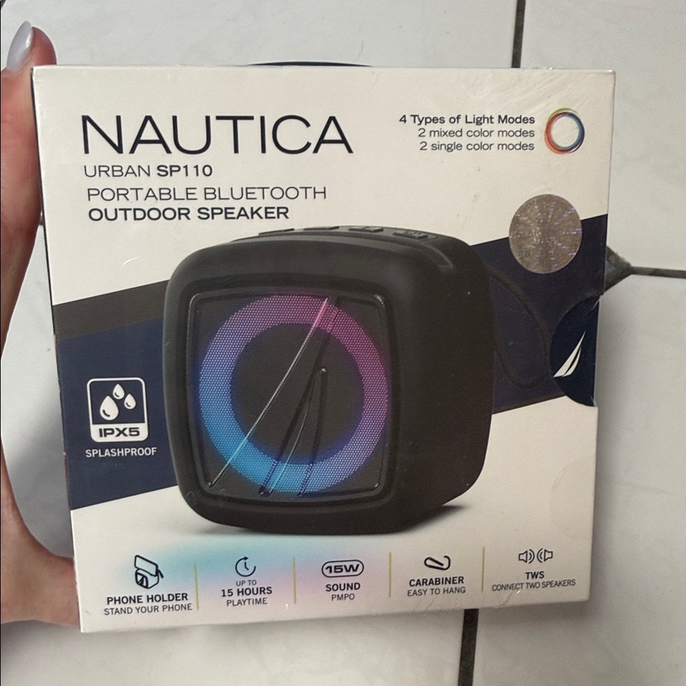 Nautica Urban SP110 Black and Blue Bluetooth Speaker